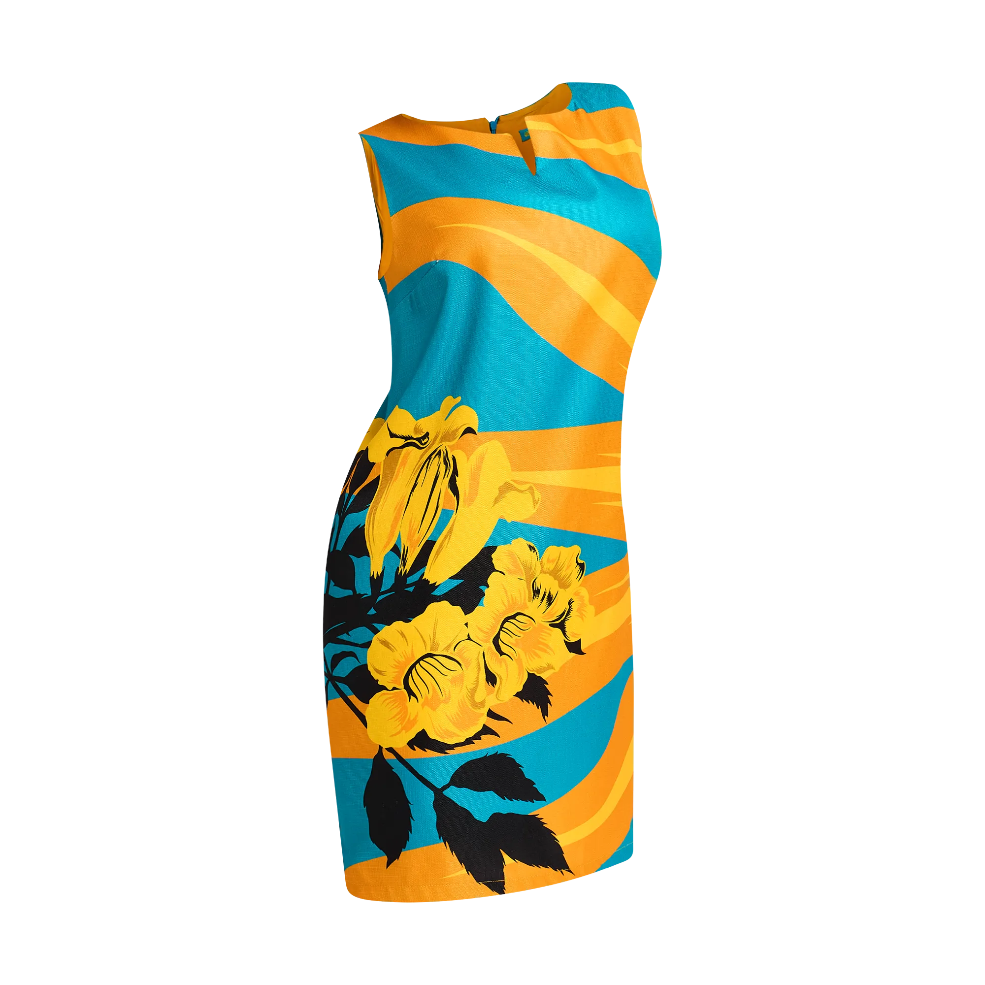 51ST INDEPENDENCE A-LINE DRESS-AQUA