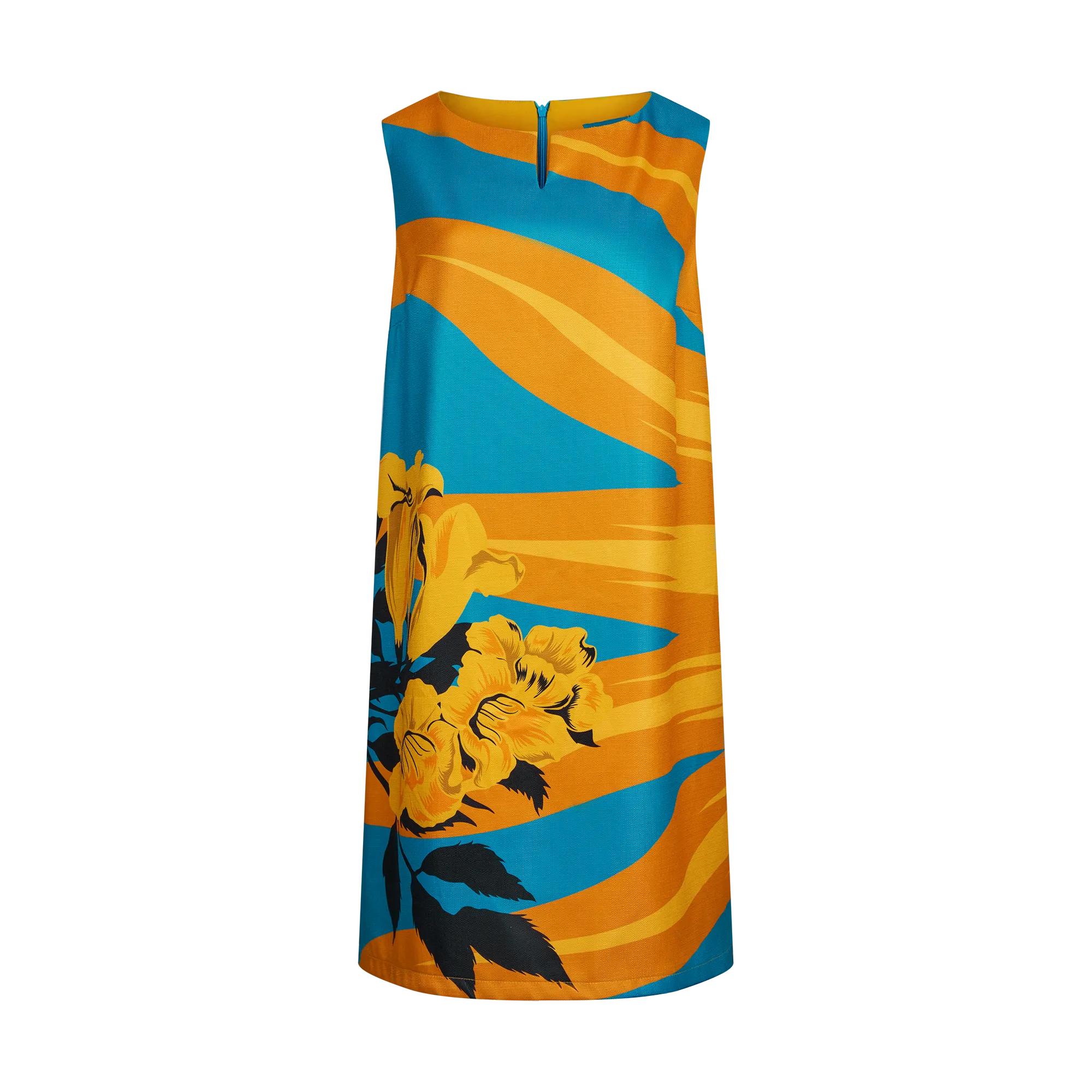 51ST INDEPENDENCE A-LINE DRESS-AQUA