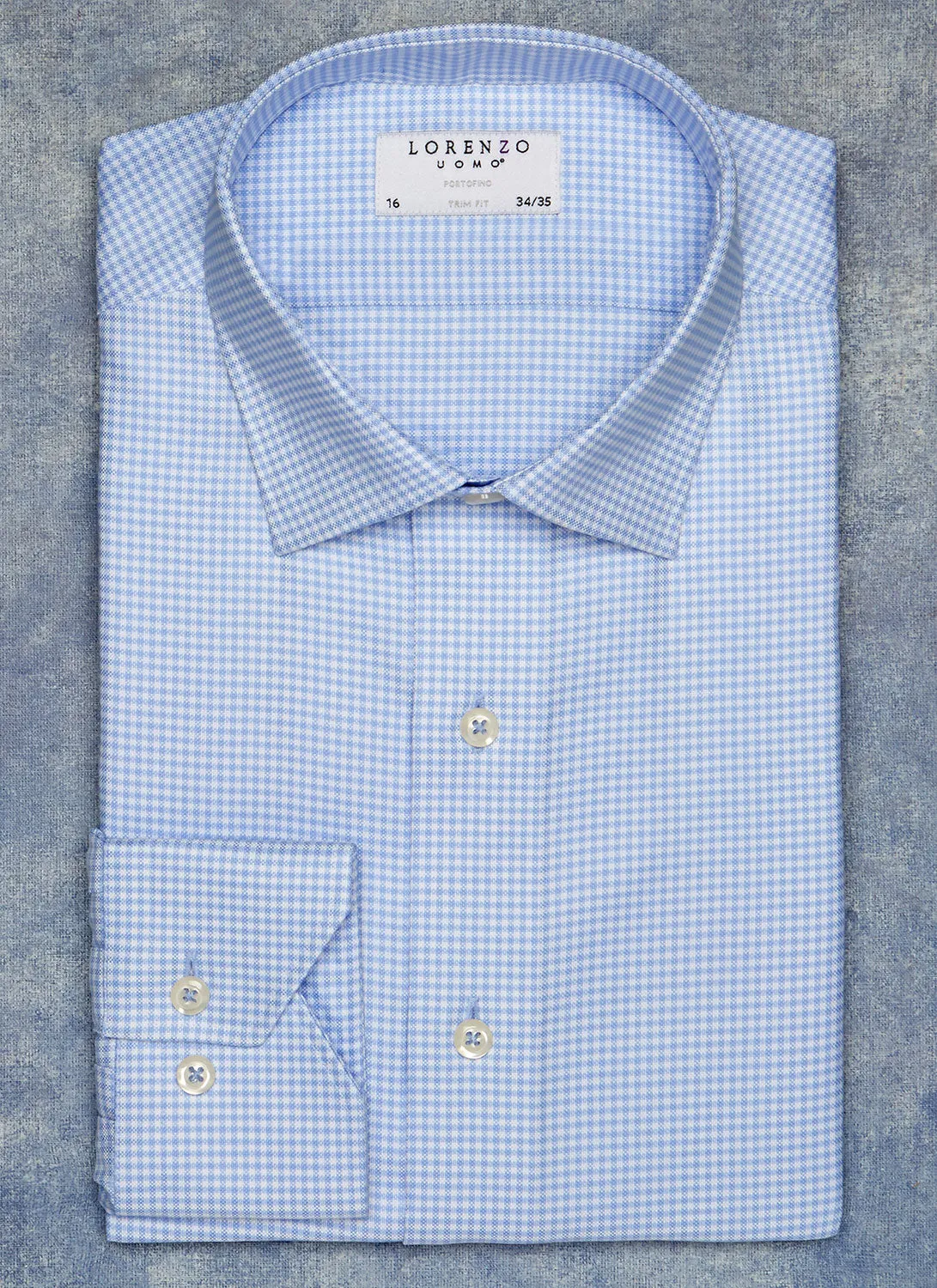 Alexander in Blue Gingham Shirt