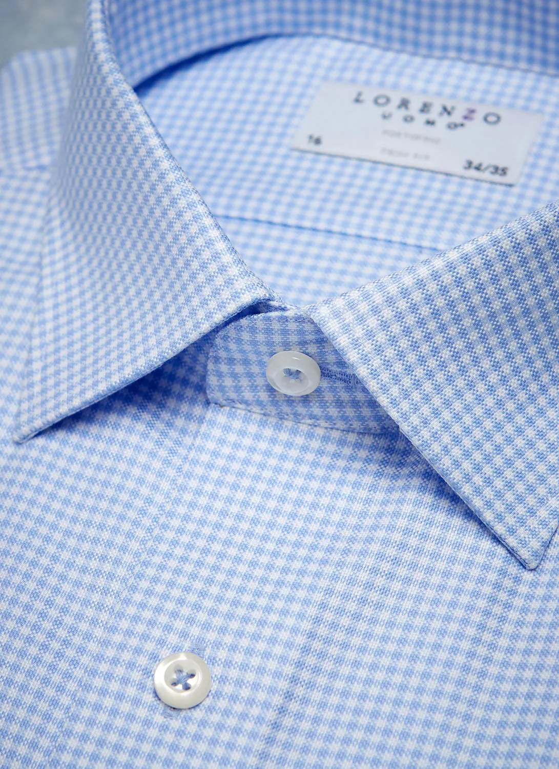Alexander in Blue Gingham Shirt