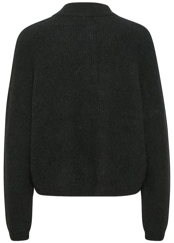 ALPHAGZ SHORT CARDIGAN | BLACK