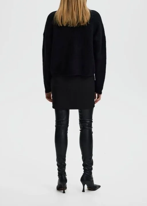 ALPHAGZ SHORT CARDIGAN | BLACK