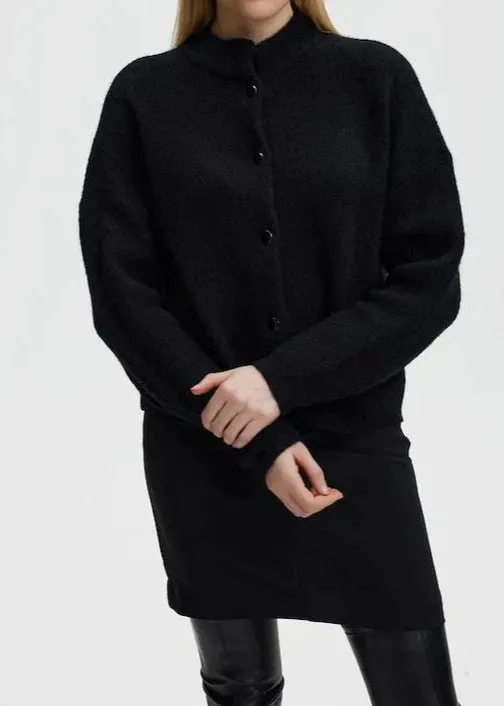 ALPHAGZ SHORT CARDIGAN | BLACK