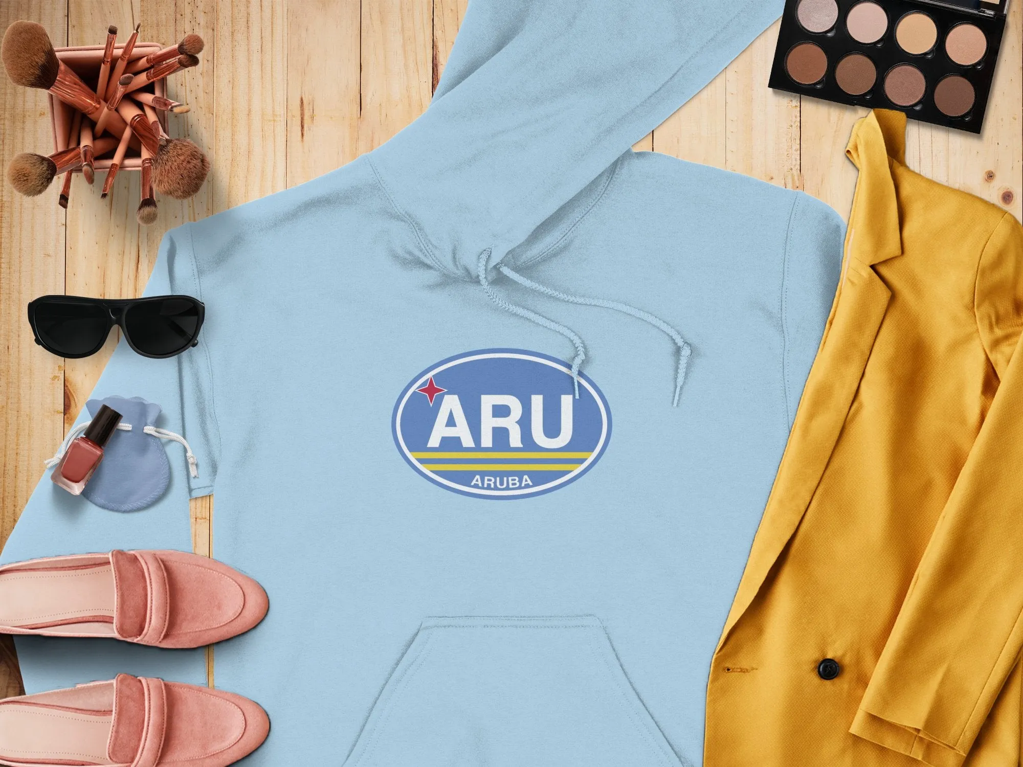 Aruba Vacation Flag Hoodie for Island Adventure Lovers
