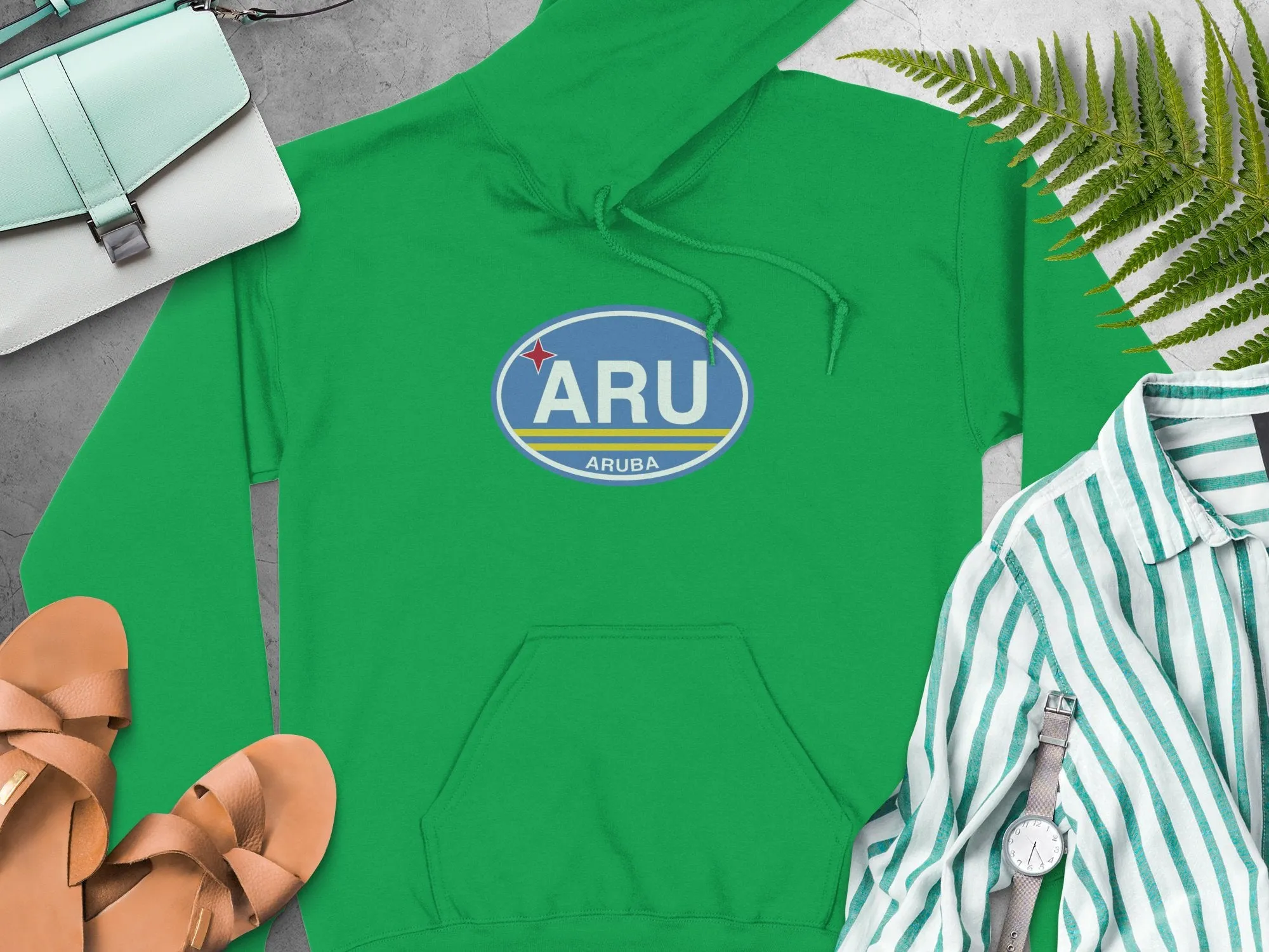 Aruba Vacation Flag Hoodie for Island Adventure Lovers