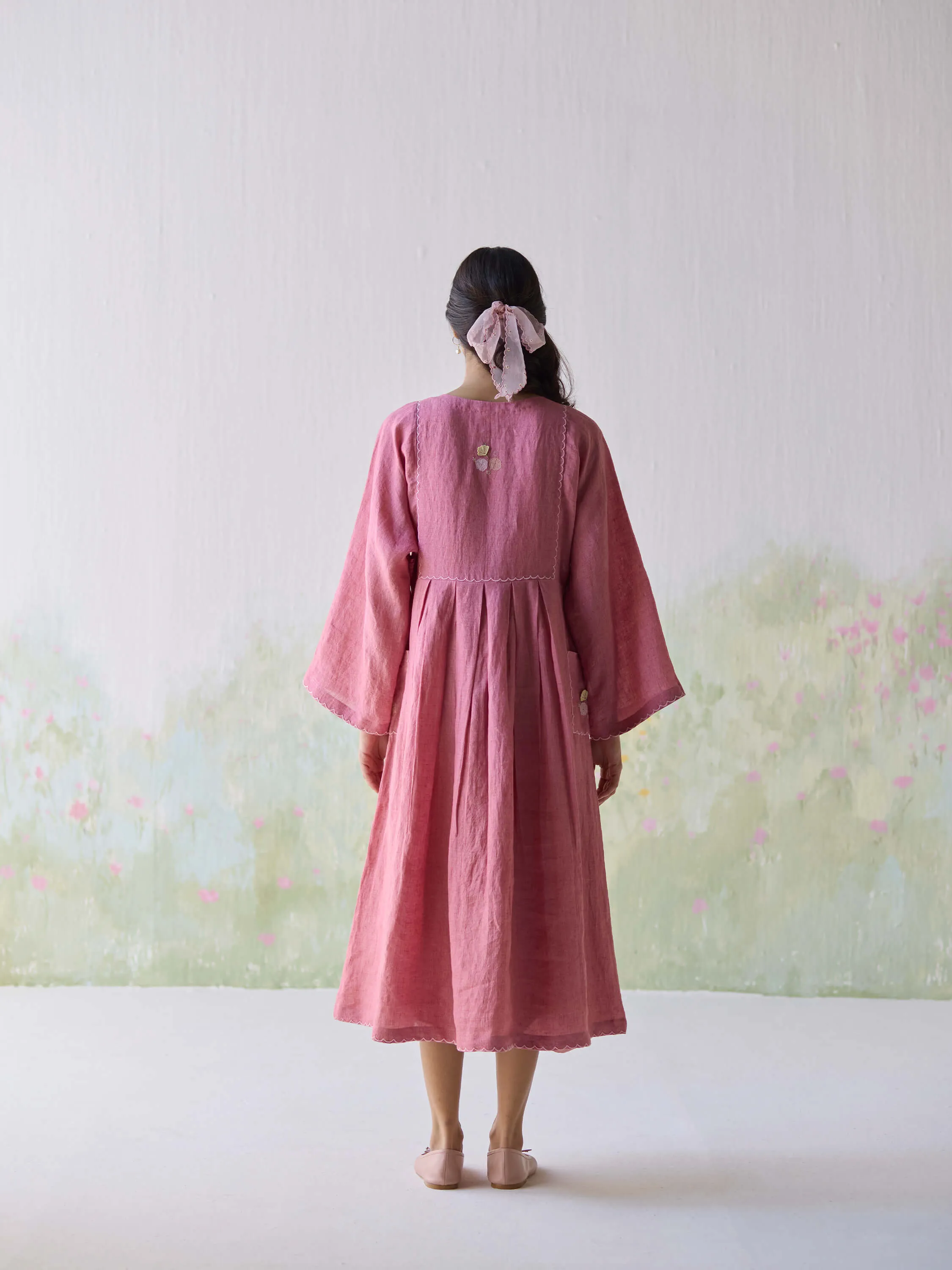 Berry Pickings Kaftan Midi Dress