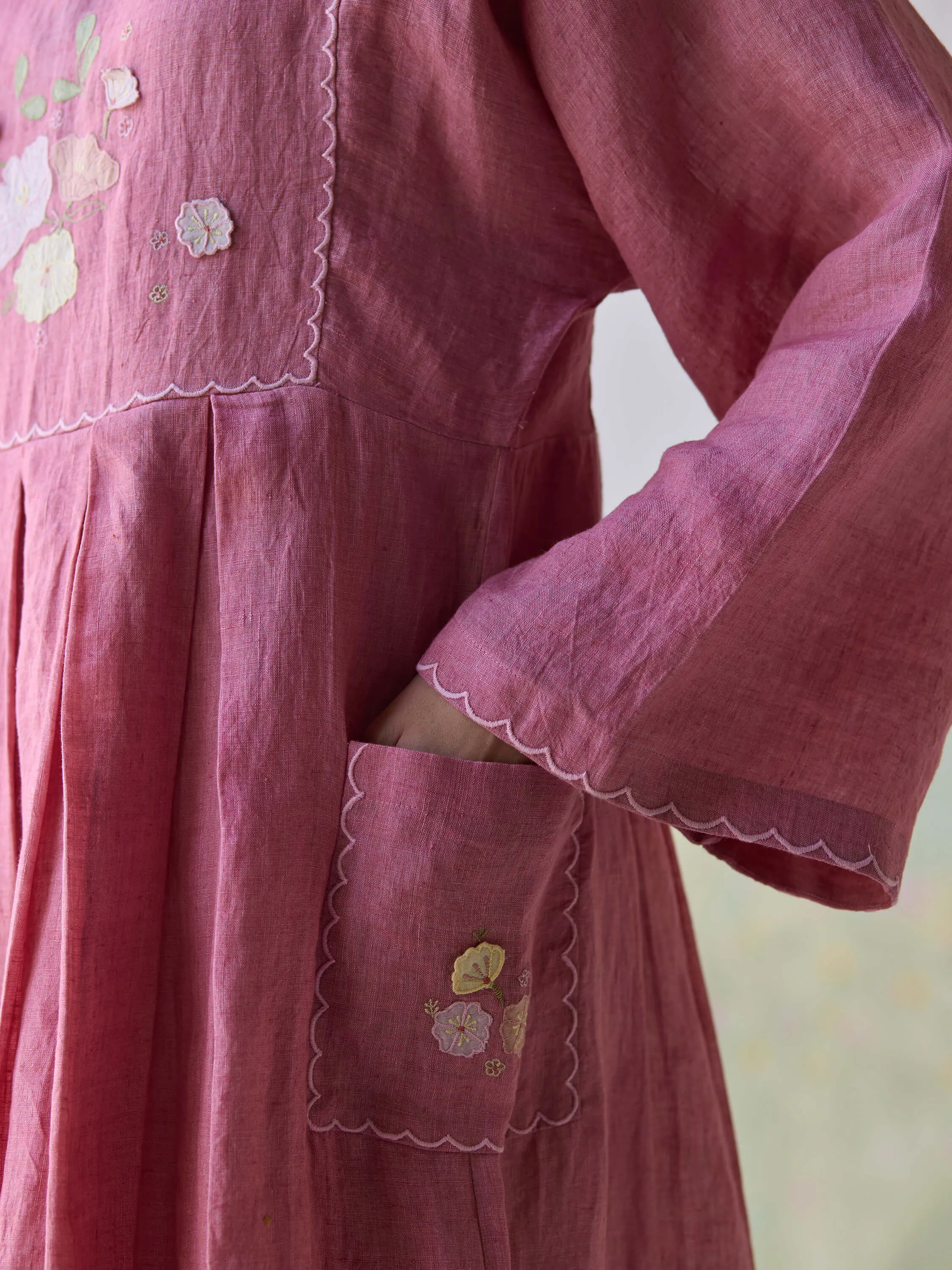 Berry Pickings Kaftan Midi Dress