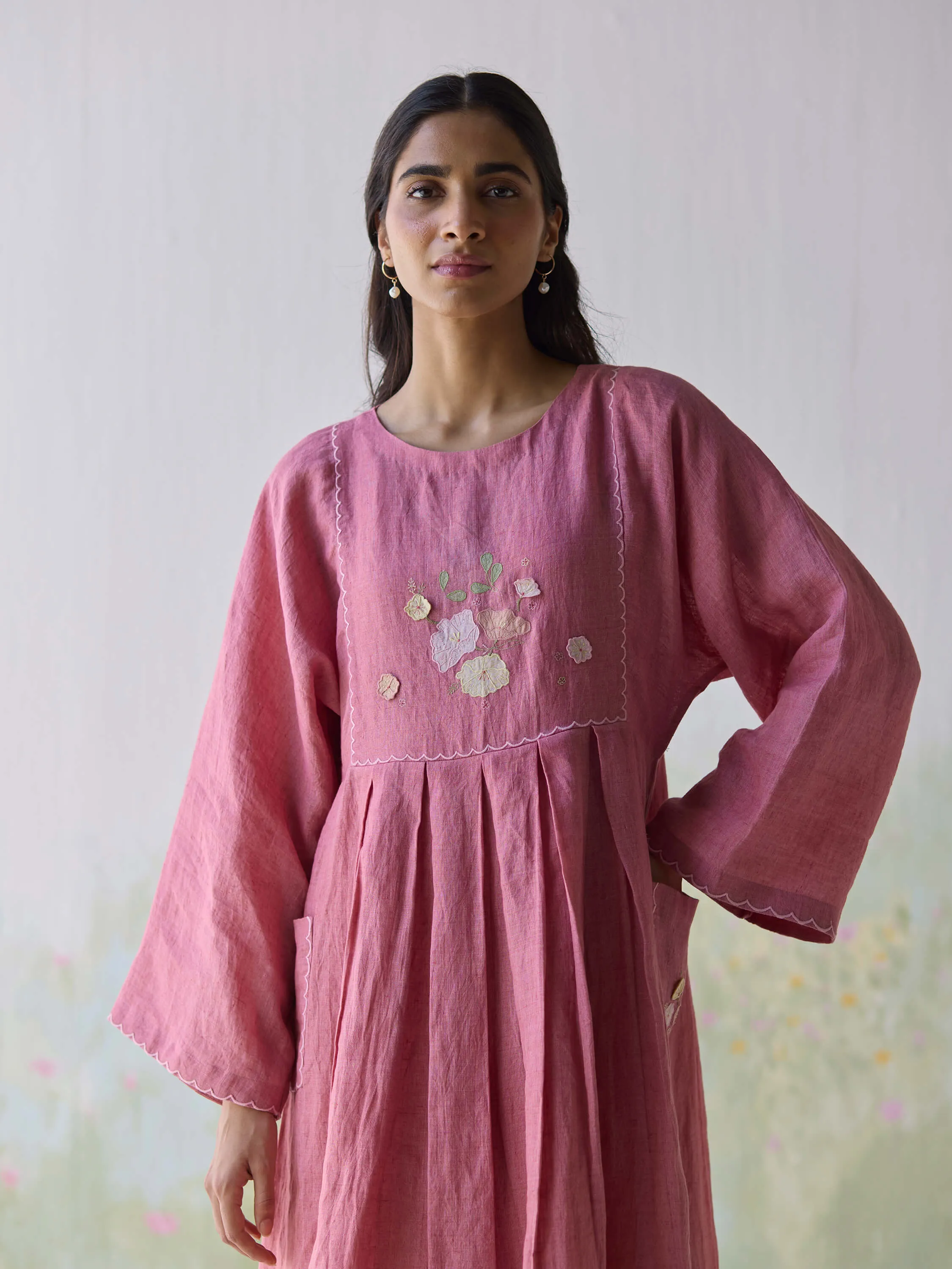 Berry Pickings Kaftan Midi Dress