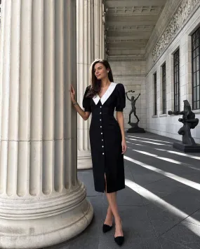 Black midi dress “Seraphina”