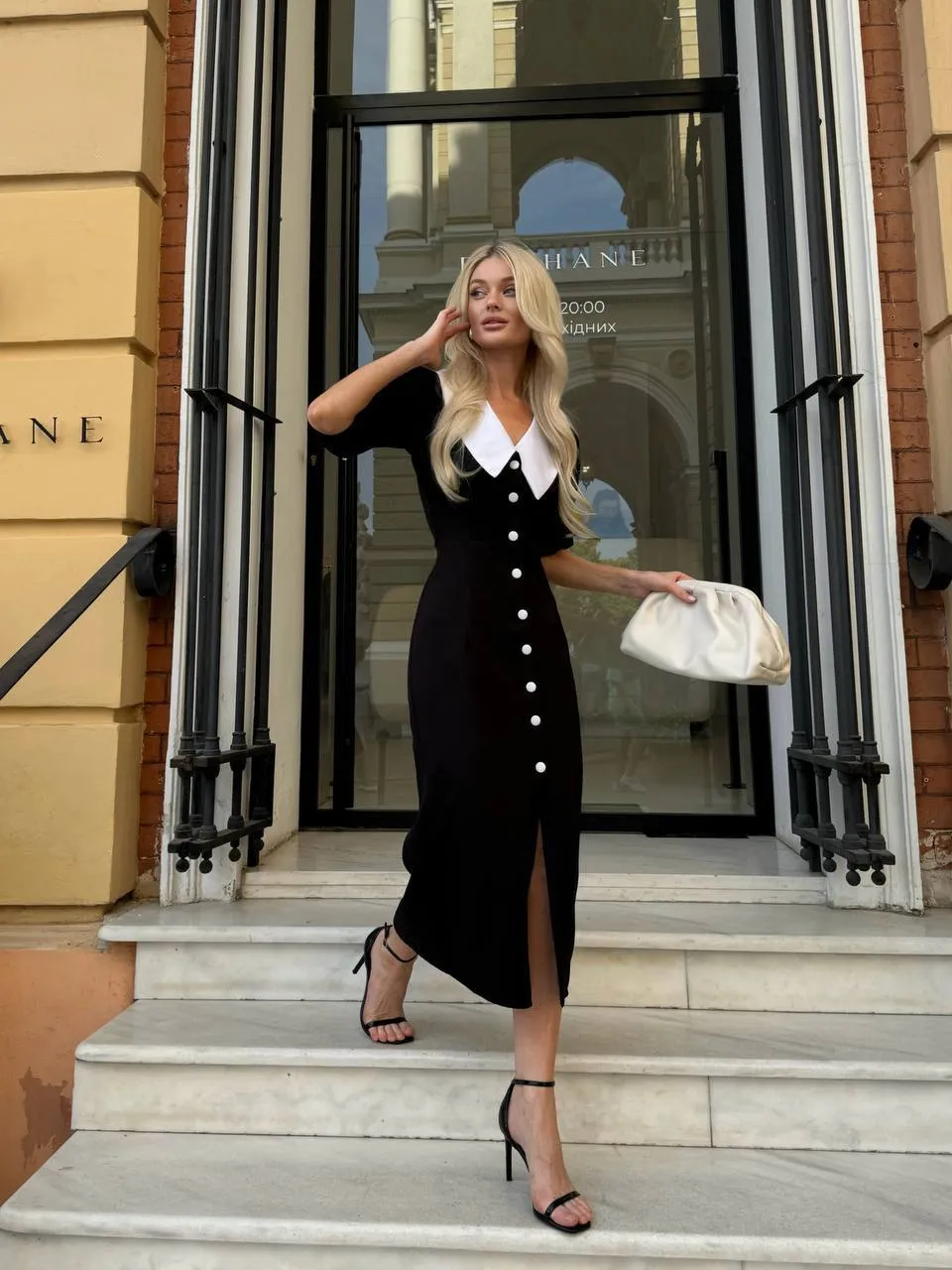 Black midi dress “Seraphina”