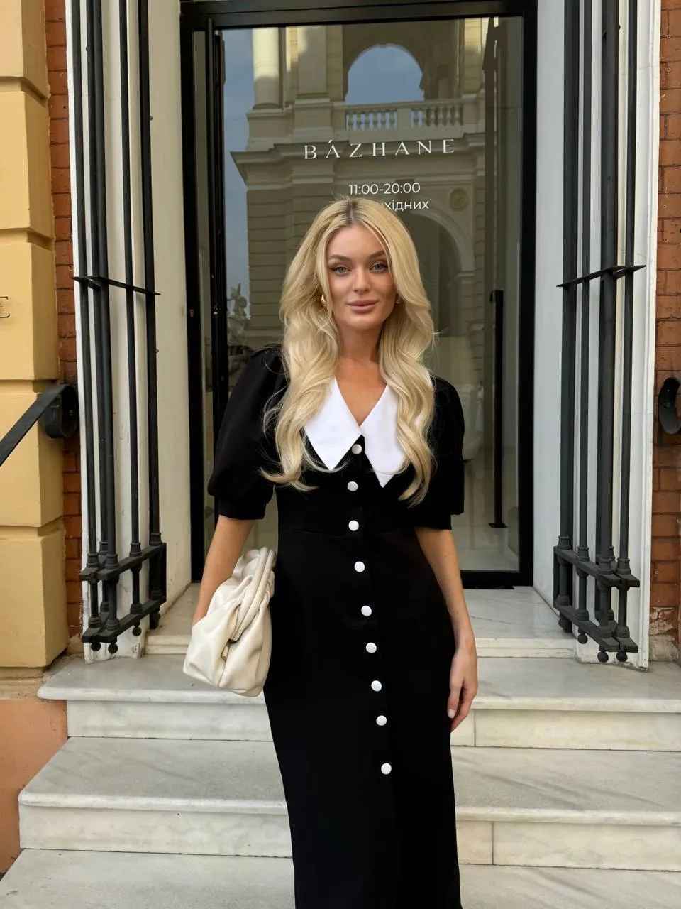 Black midi dress “Seraphina”