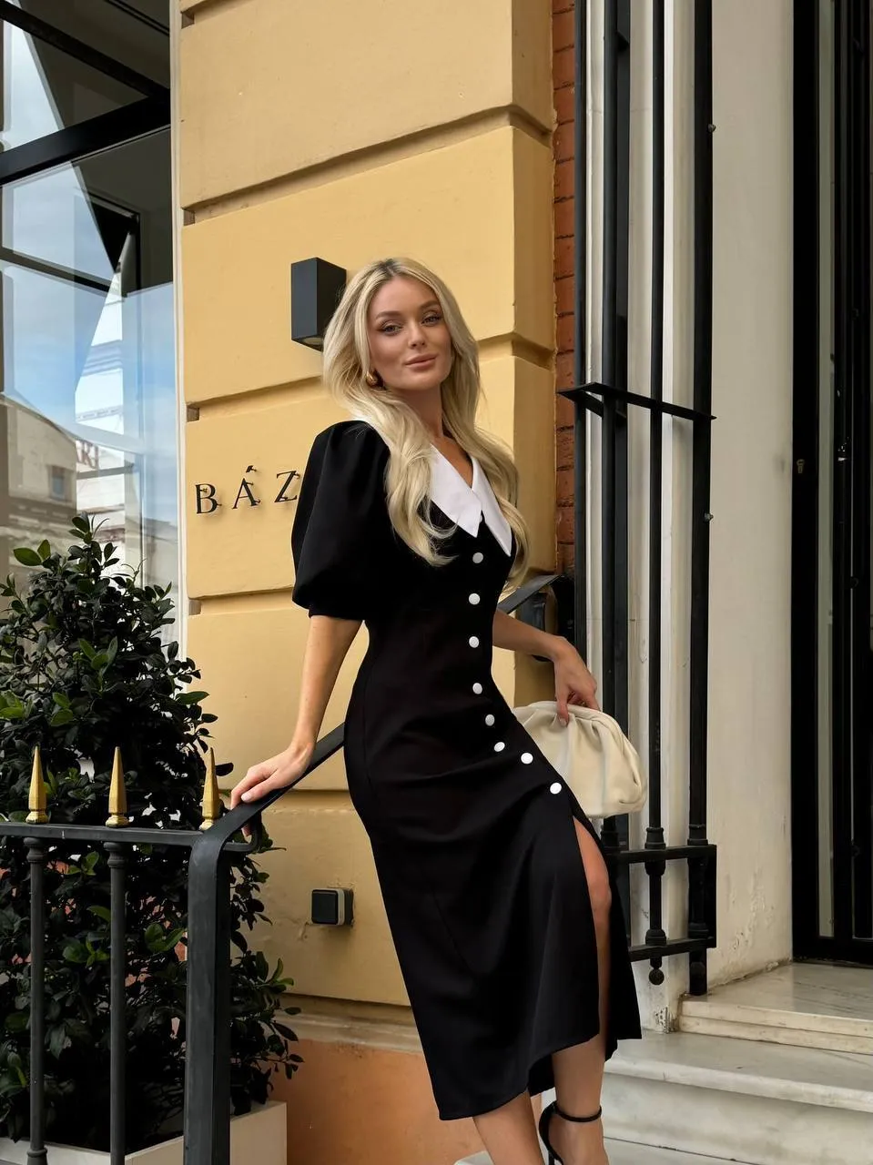 Black midi dress “Seraphina”