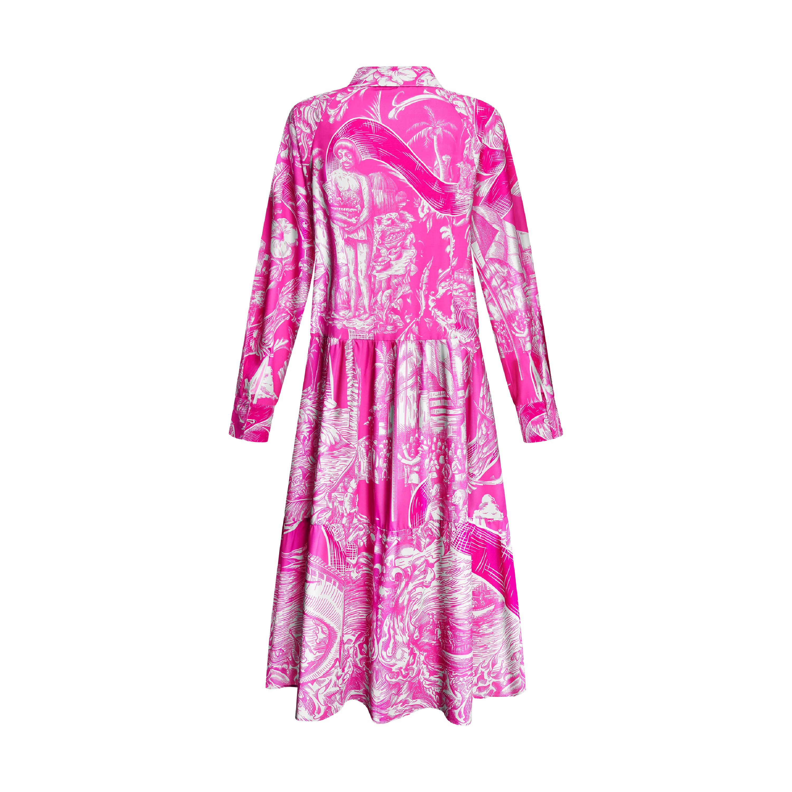BREAST CANCER BOHO DRESS-PINK