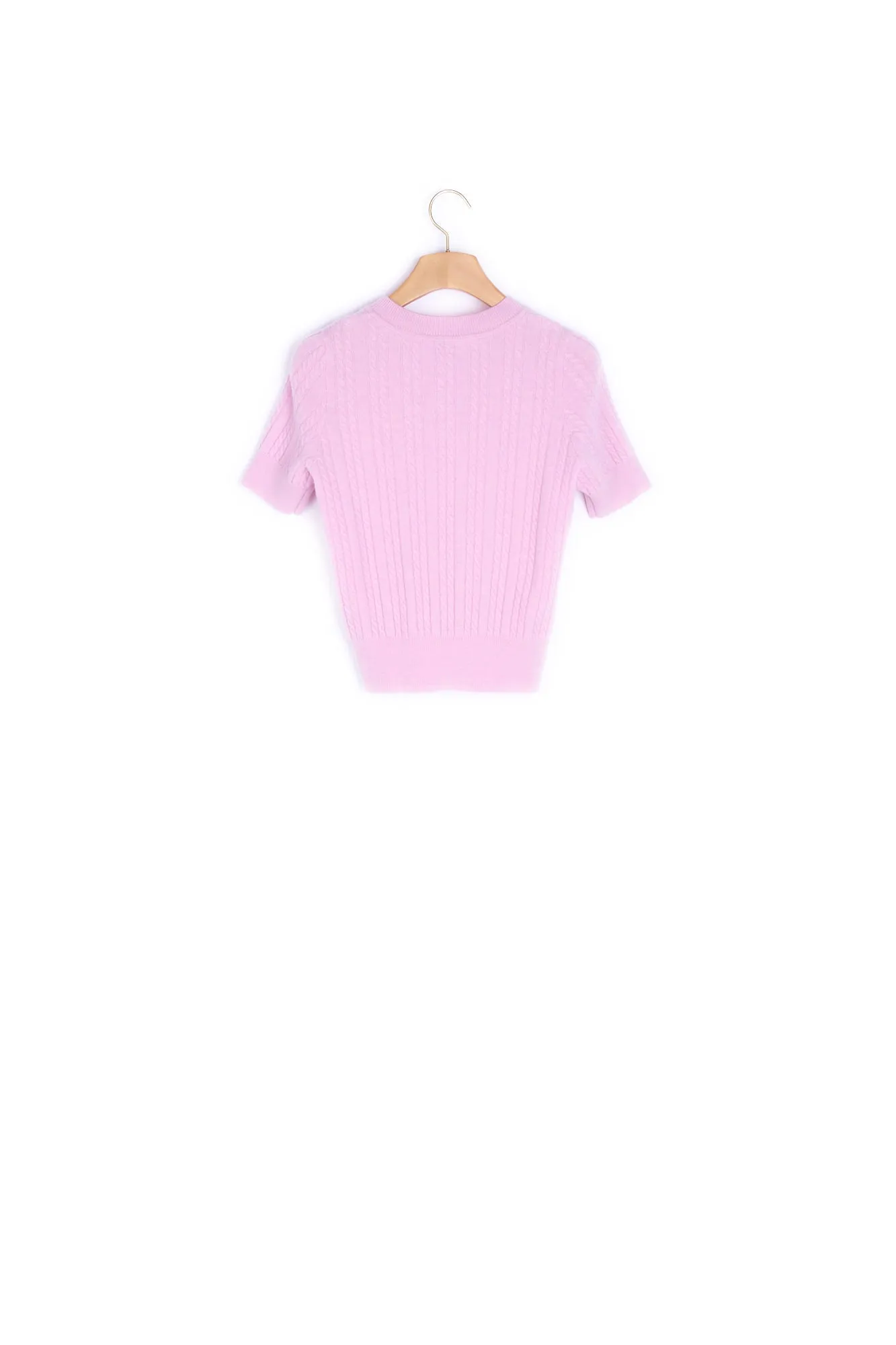 Cardigan à torsades en laine