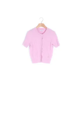 Cardigan à torsades en laine