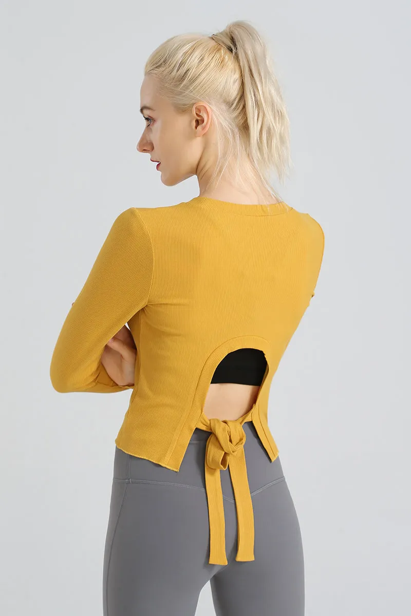 Crew Neck Long Sleeve Tops