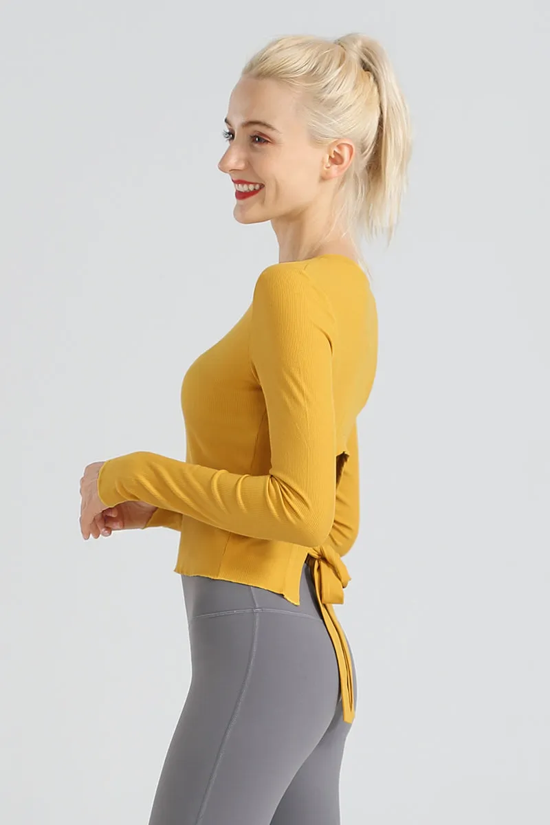 Crew Neck Long Sleeve Tops