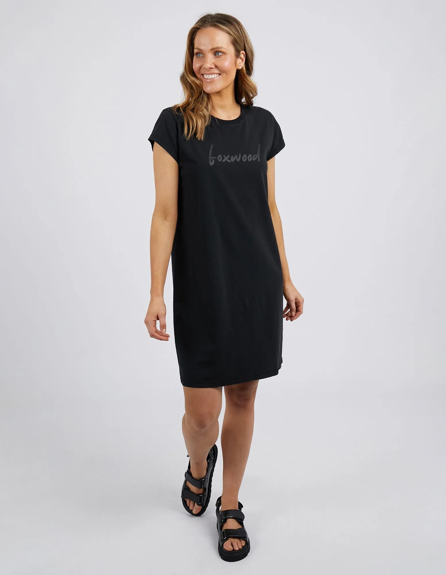 Foxwood Signature Tee Dress - Black