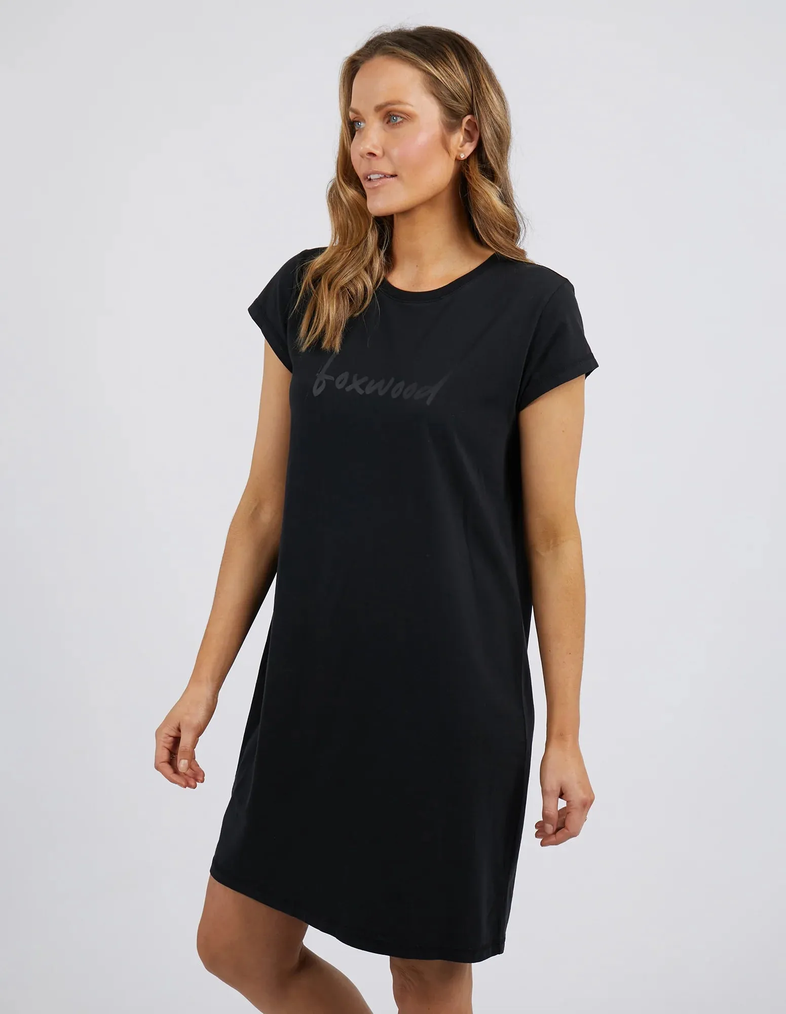 Foxwood Signature Tee Dress - Black