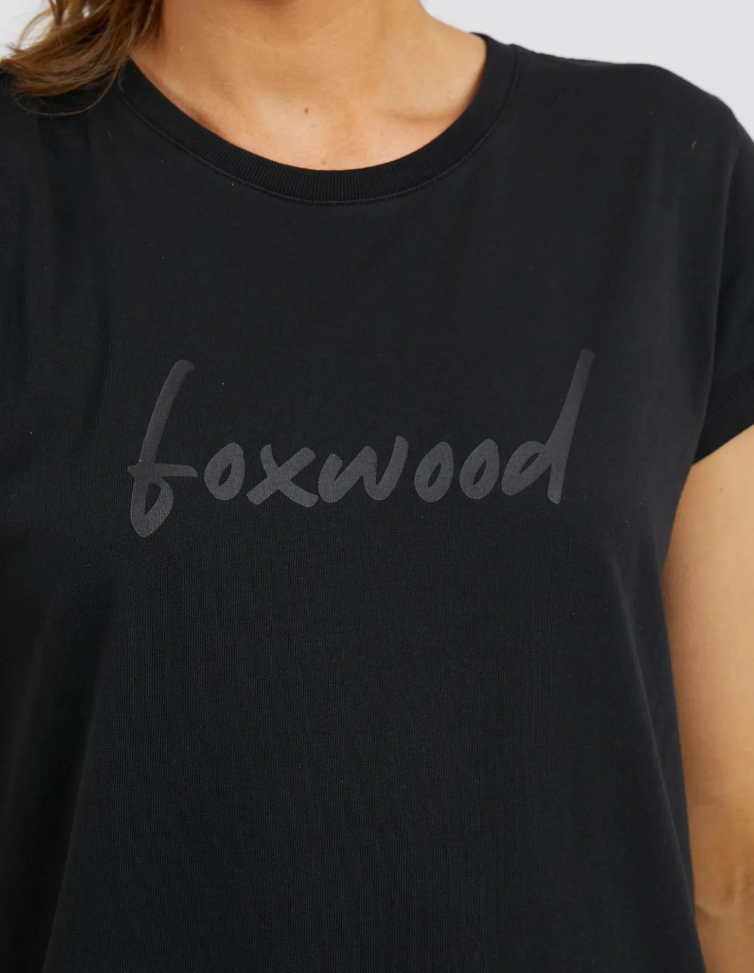 Foxwood Signature Tee Dress - Black