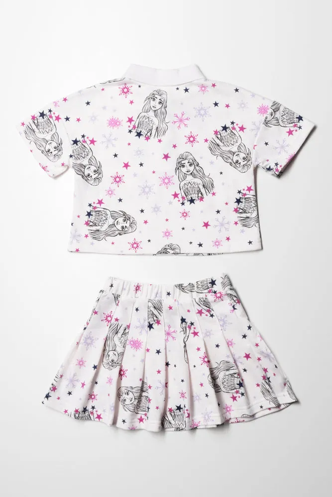 Frozen Skirt Set Light Pink