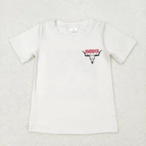 GT0465 baby girl clothes american cowboy girl summer top