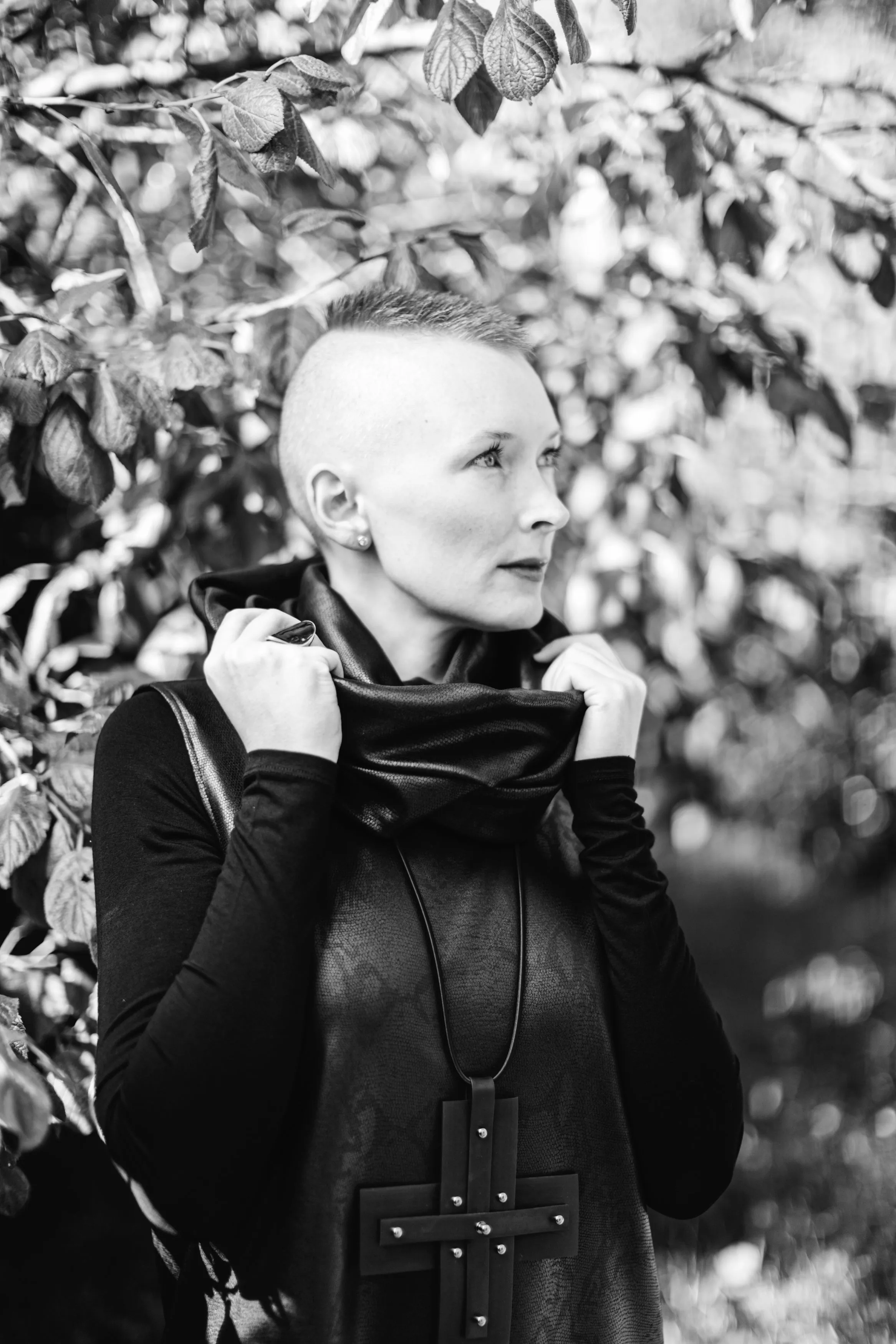 Infinity Scarf - Luxe Faux Leather /snakeskin