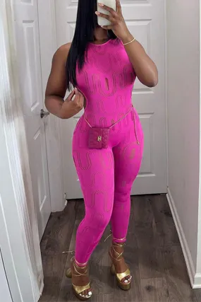 JE125 Cutout Sleeveless Jumpsuits