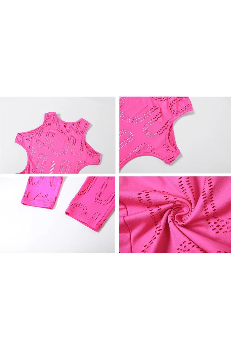 JE125 Cutout Sleeveless Jumpsuits
