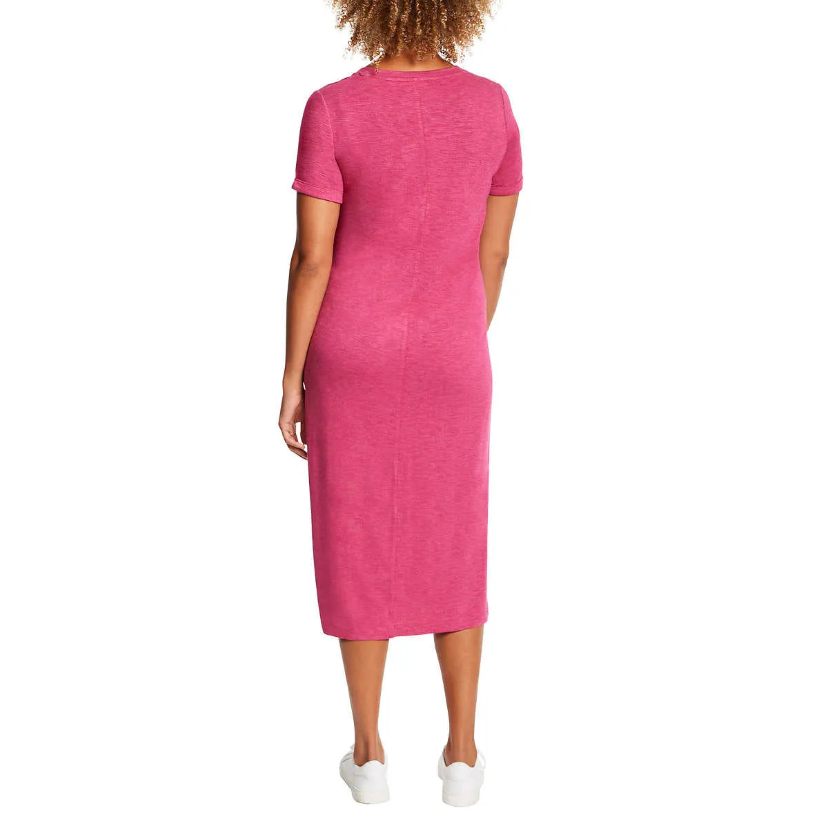 Jessica Simpson Women's Soft Jersey Side Slits T-Shirt Midi Dress