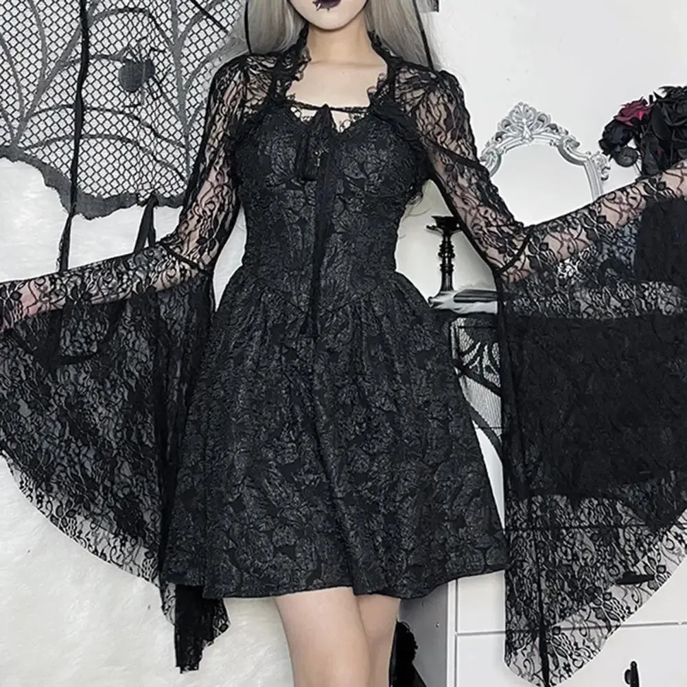 Lace Bell Sleeve Chic Cardigan
