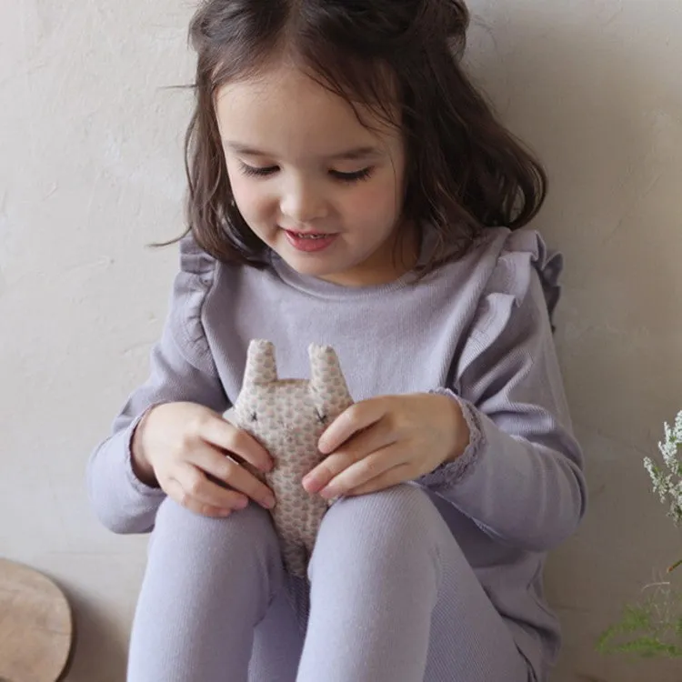 Long-Sleeve Flutter Ribbed Tee for Girls