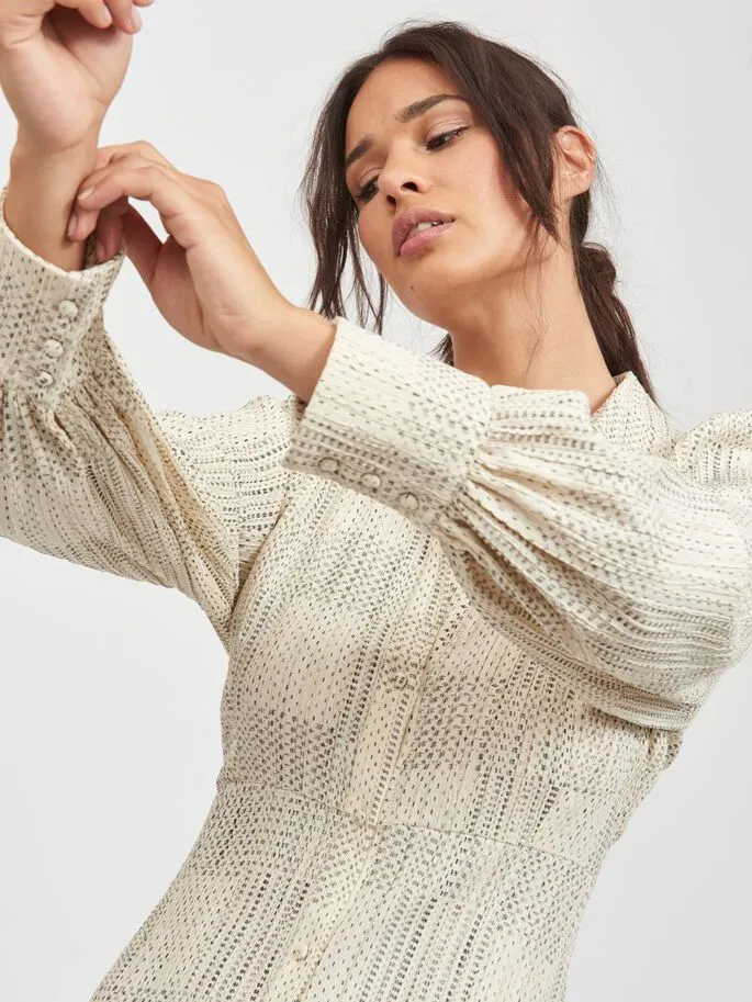 Mani Long Sleeve Shirt Dress