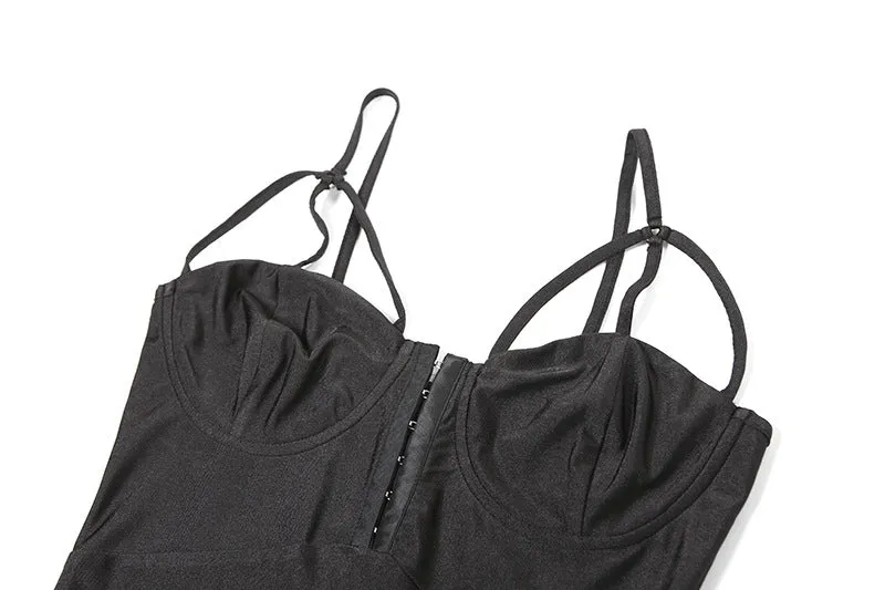MX2123 casual strapless sleeveless backless solid jumpsuit skinny sexy one piece romper for women lady
