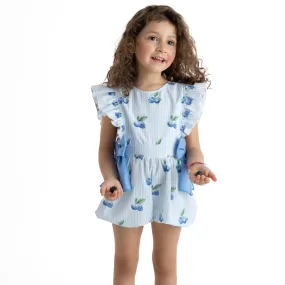 New In Meia Pata Girls Blueberries Jumpsuit SS25