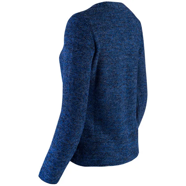 Novelty Long Sleeve Cardigan in Navy