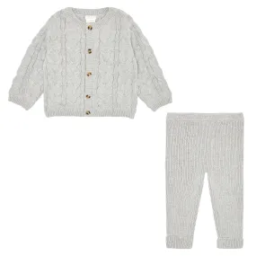 Petit Lem Baby Knit Grey Ensemble