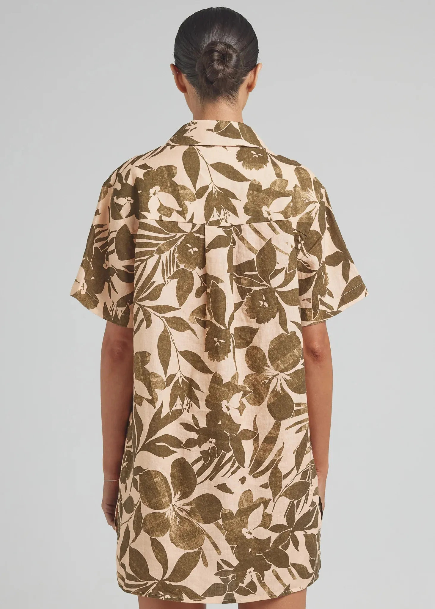 POOLSIDE PARADISIO Mo'orea Shirt Dress - Peach