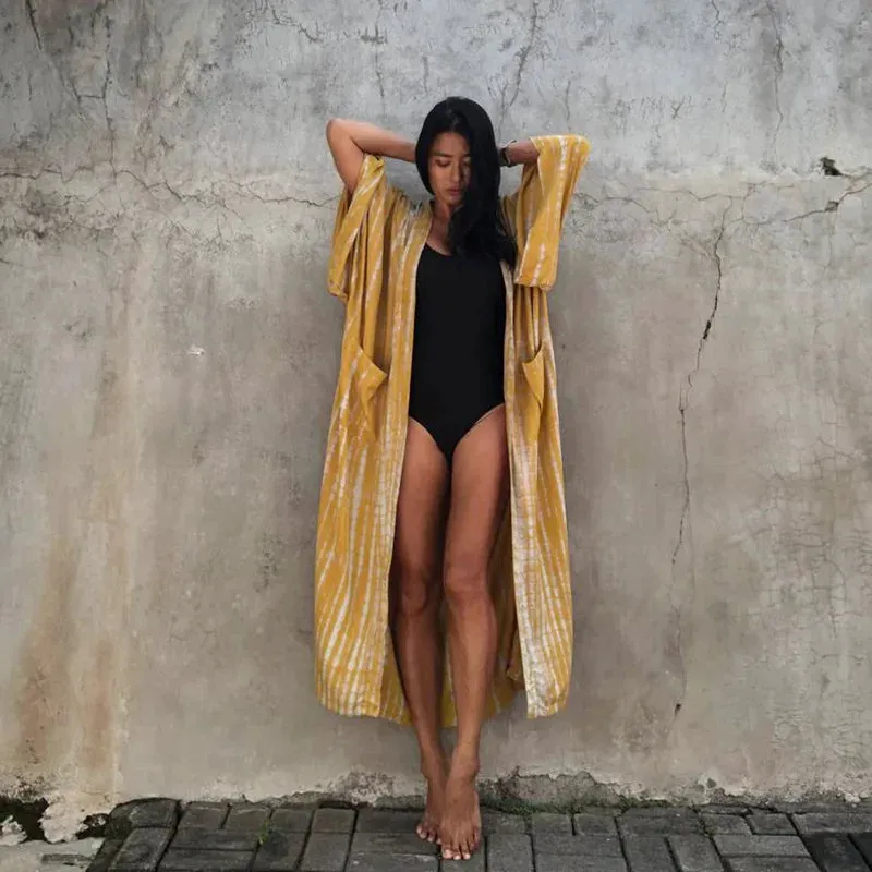 Printed Loose Kimono Cardigan