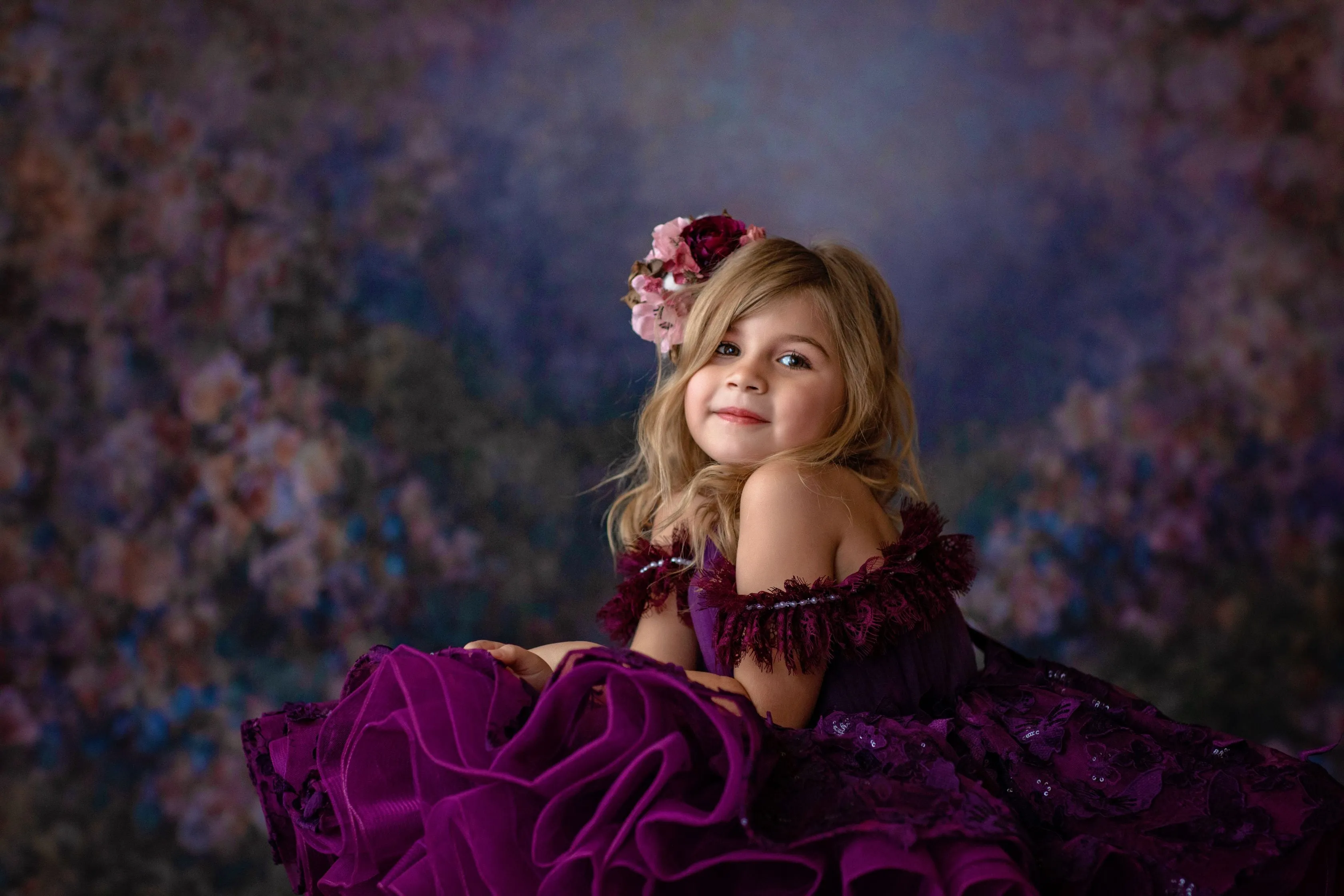 "Butterfly Kisses" -  Petal Short Length Dress  ( 4 Year - Petite 6 Year)