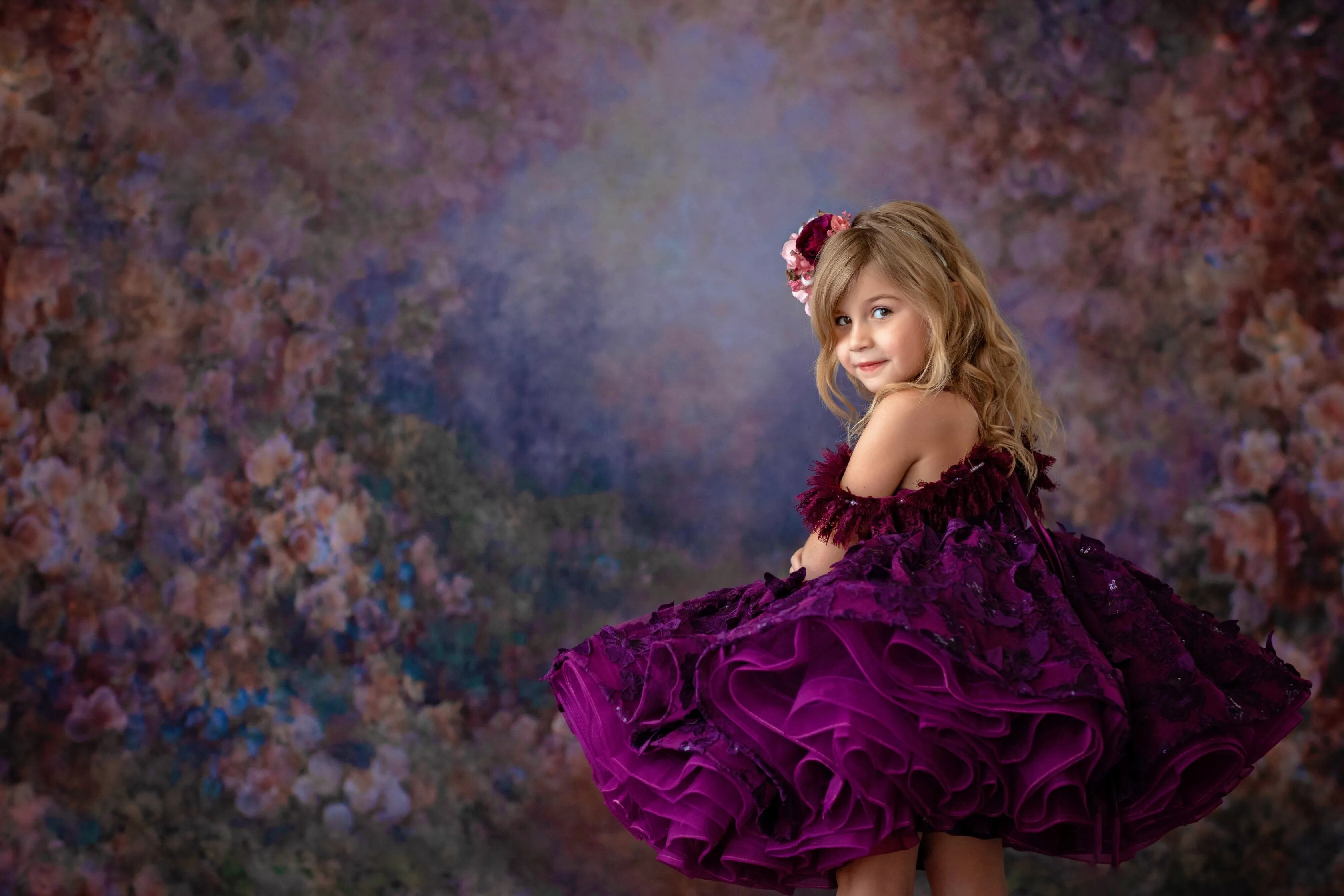 "Butterfly Kisses" -  Petal Short Length Dress  ( 4 Year - Petite 6 Year)