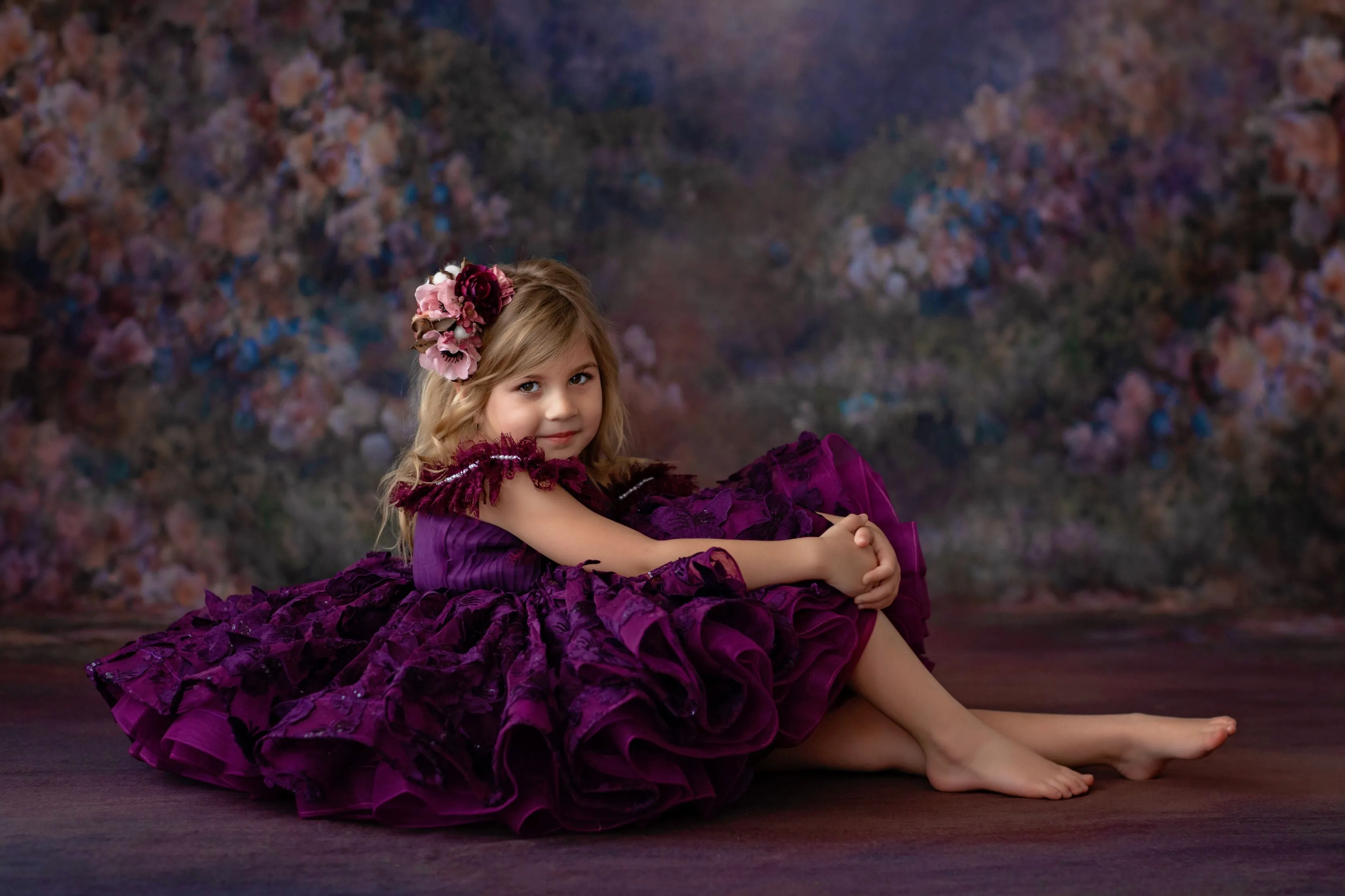 "Butterfly Kisses" -  Petal Short Length Dress  ( 4 Year - Petite 6 Year)