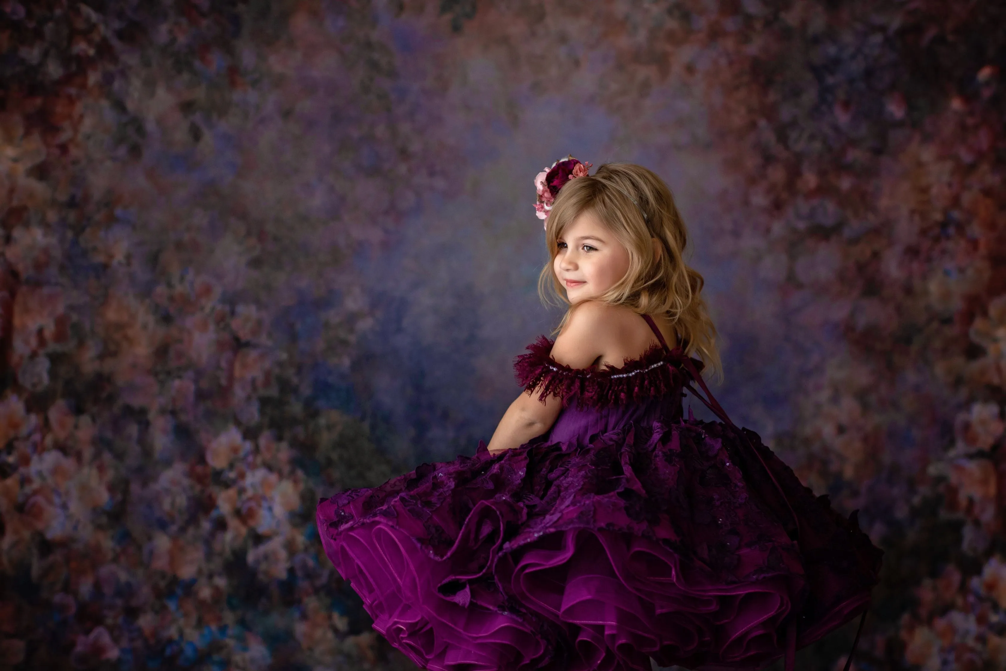 "Butterfly Kisses" -  Petal Short Length Dress  ( 4 Year - Petite 6 Year)