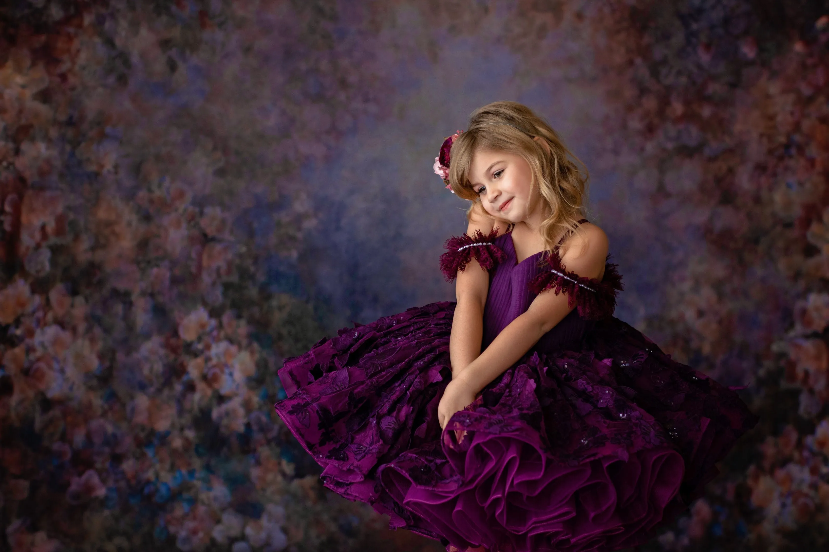 "Butterfly Kisses" -  Petal Short Length Dress  ( 4 Year - Petite 6 Year)