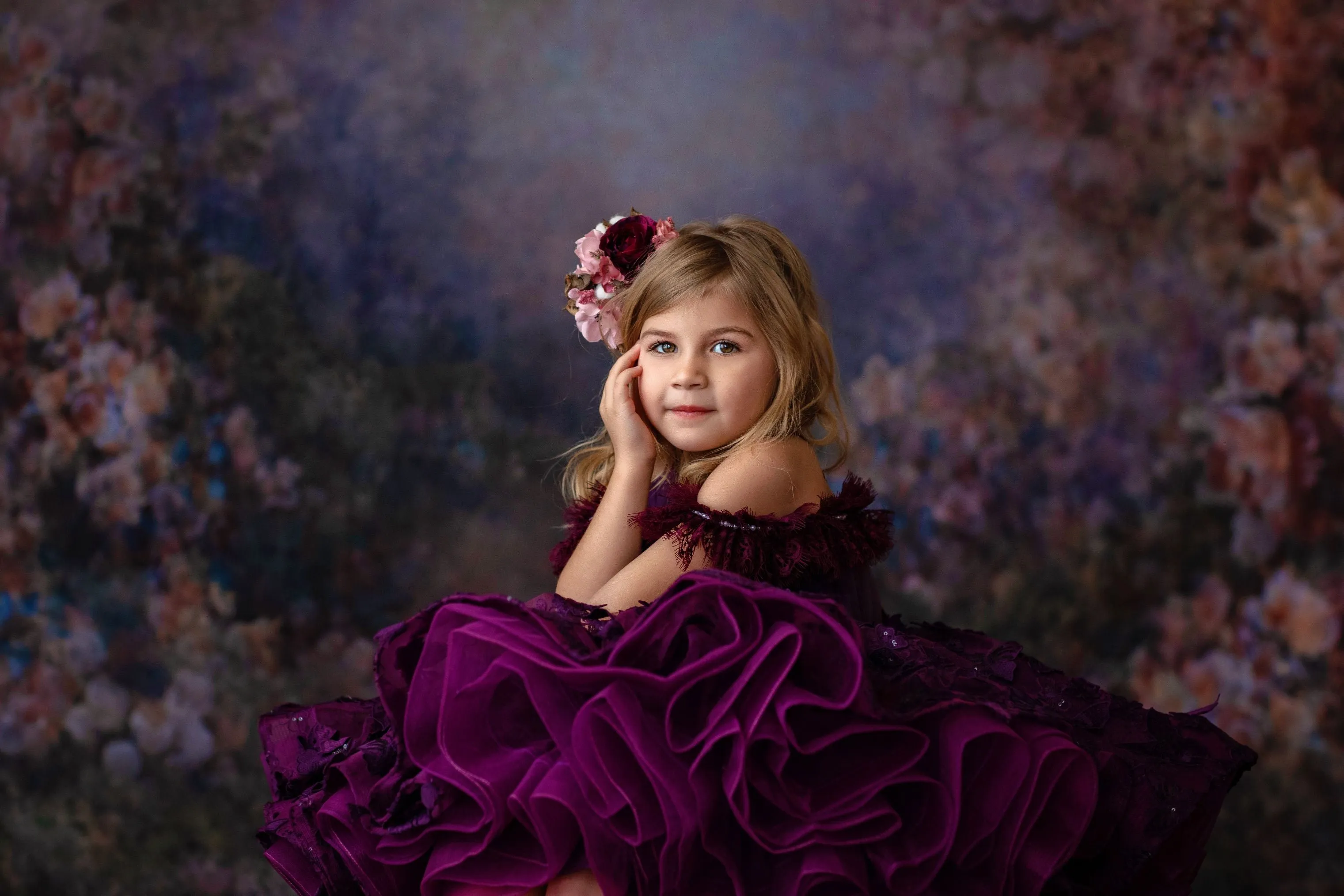 "Butterfly Kisses" -  Petal Short Length Dress  ( 4 Year - Petite 6 Year)