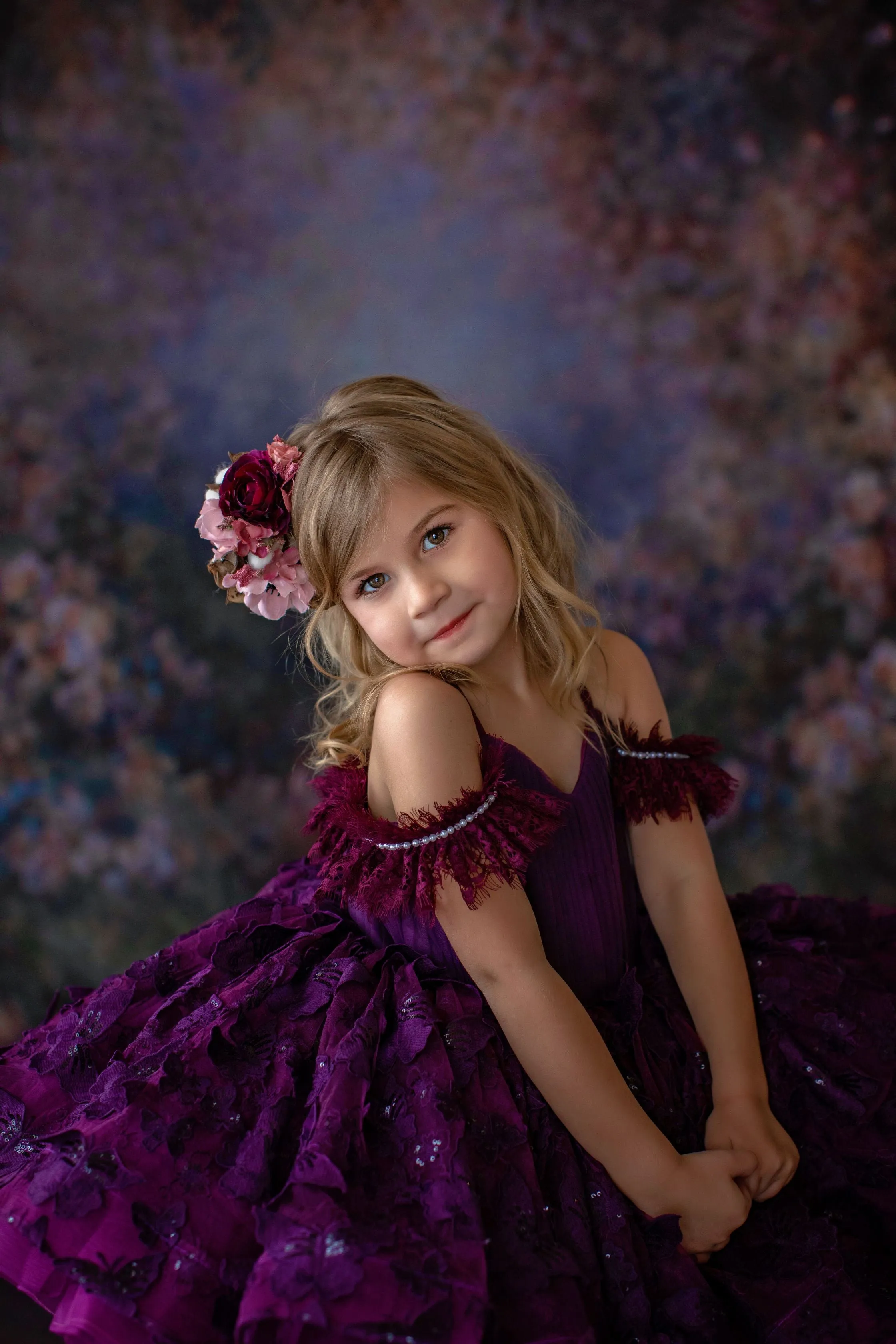 "Butterfly Kisses" -  Petal Short Length Dress  ( 4 Year - Petite 6 Year)