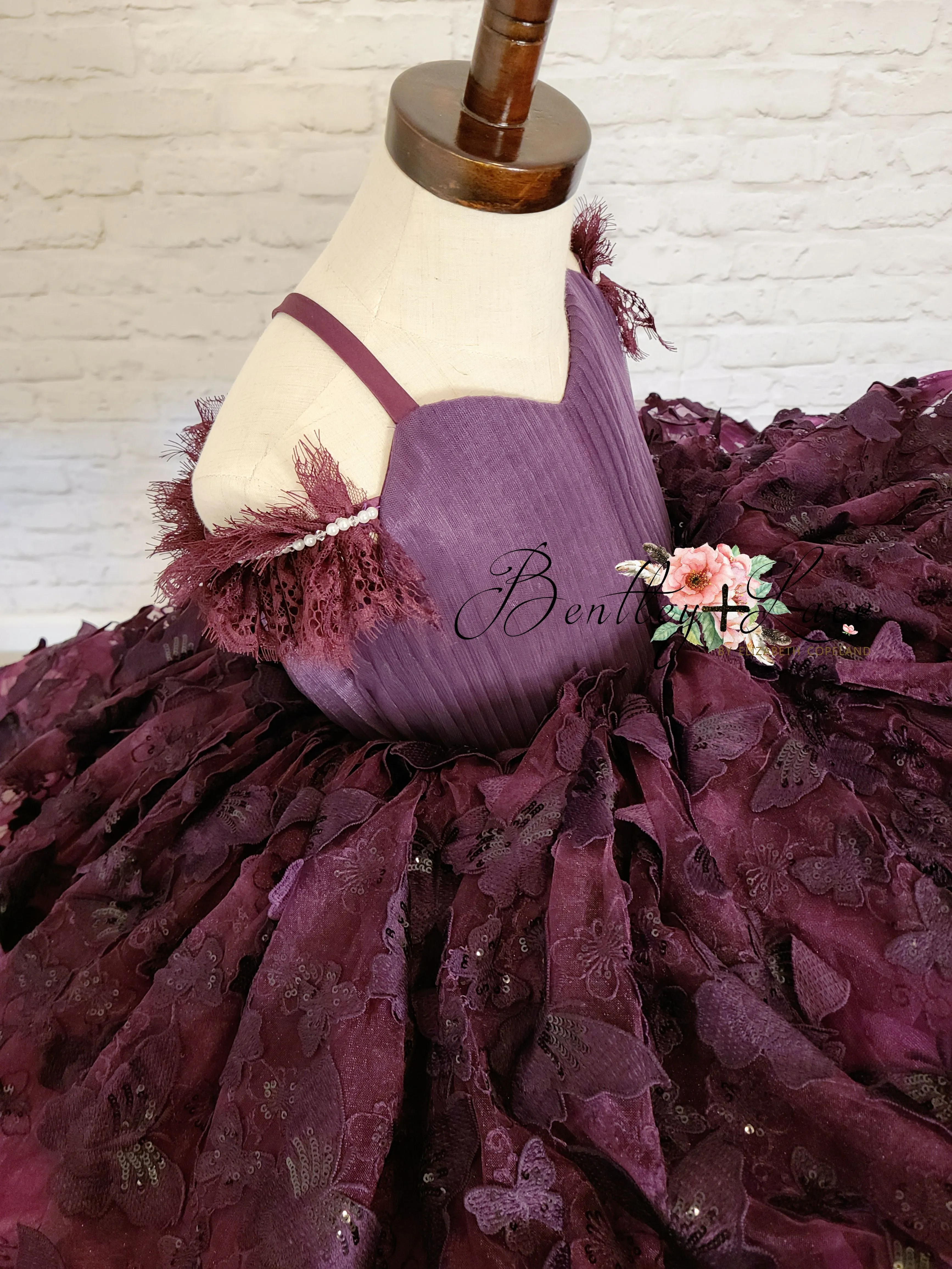 "Butterfly Kisses" -  Petal Short Length Dress  ( 4 Year - Petite 6 Year)