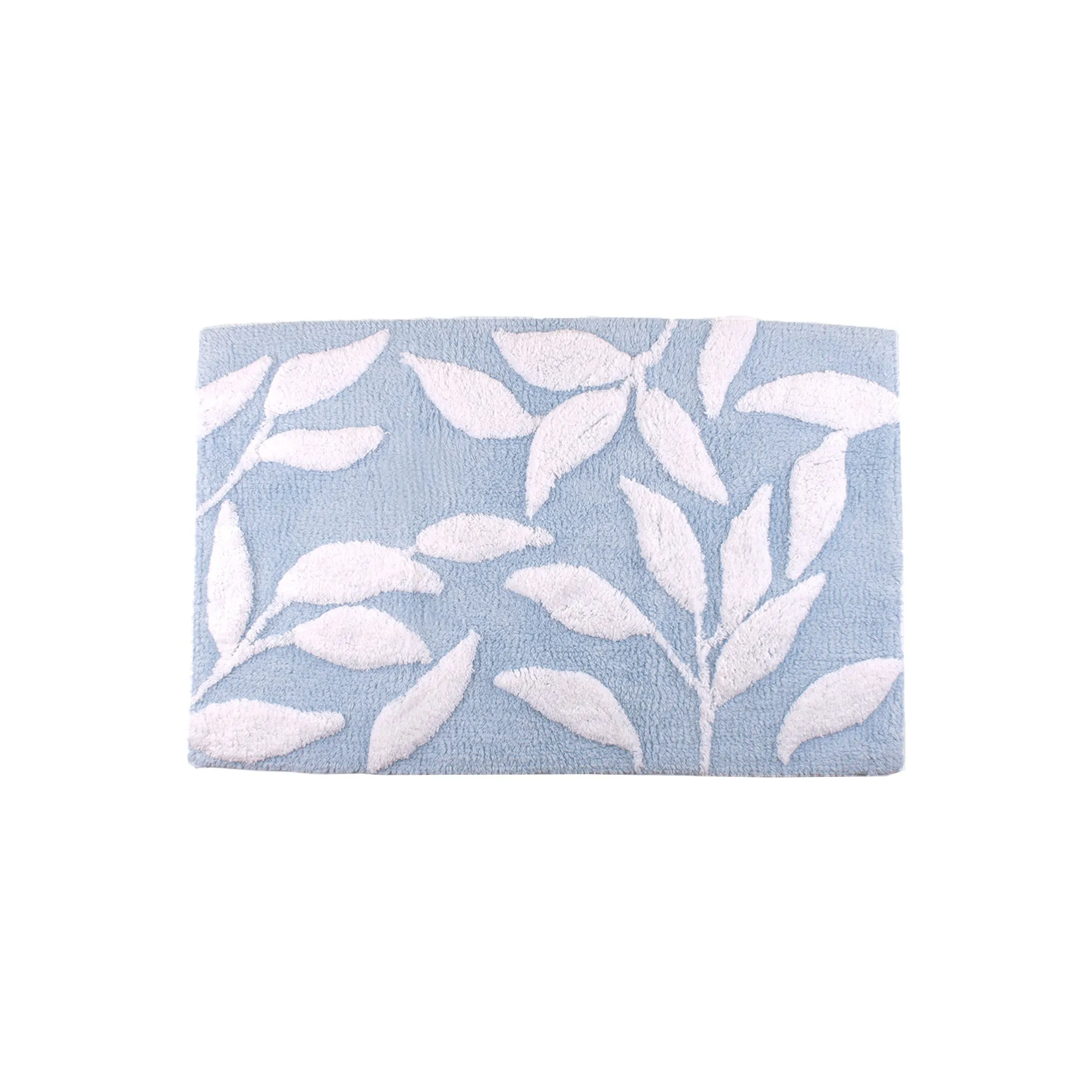 Sandringham Bath Mat by Dreams & Drapes Bathroom in Blue 50 x 80cm