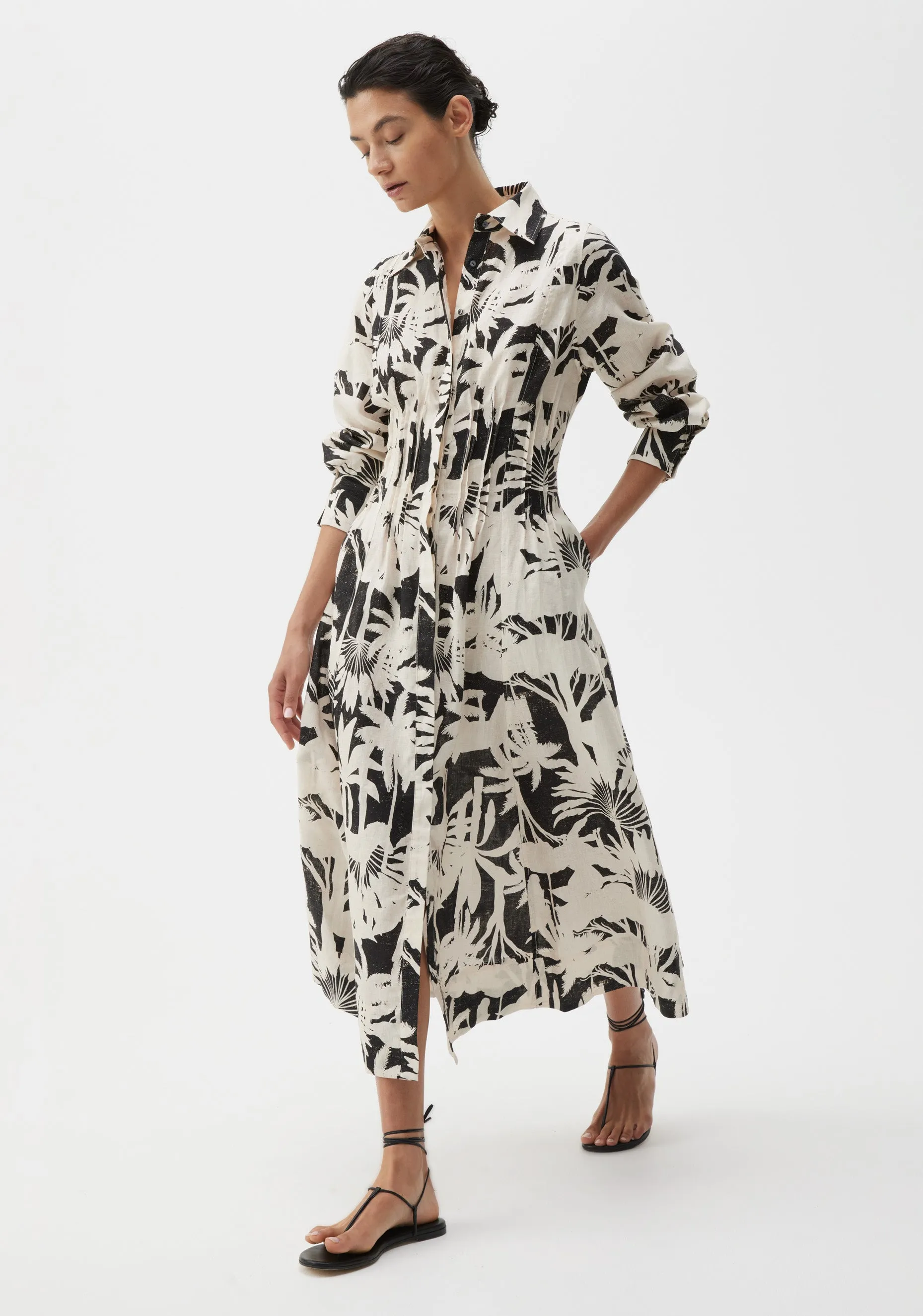 Savasi Linen Dress_Print