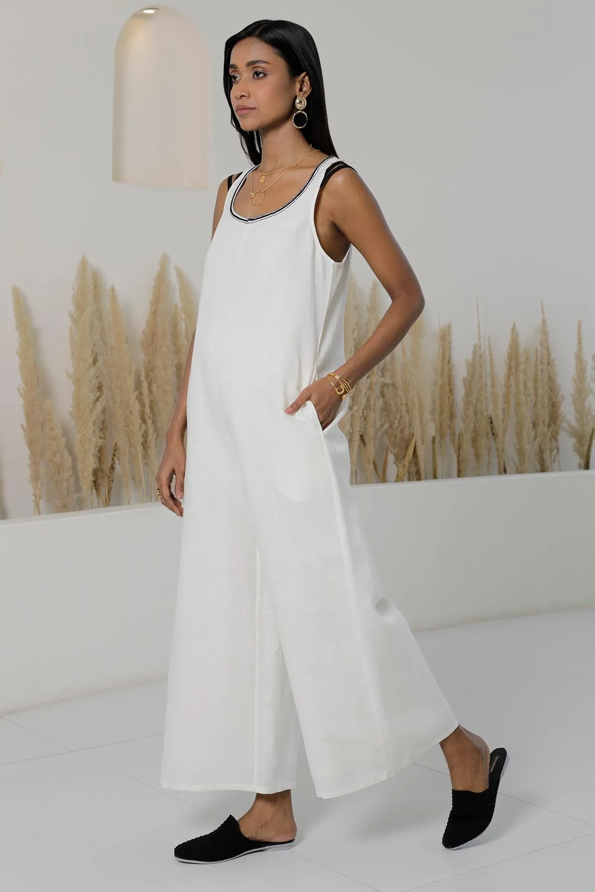 Shiro Kuro Scoop Neck Jumpsuit